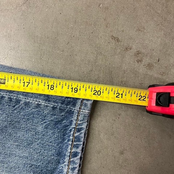 Y2K Levi 501xx Medium Wash Blue‎ denim jorts W32 - Picture 7 of 7